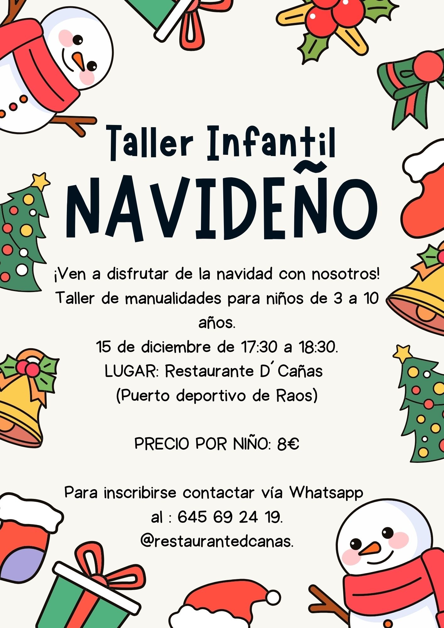Taller navidad – 15 Diciembre