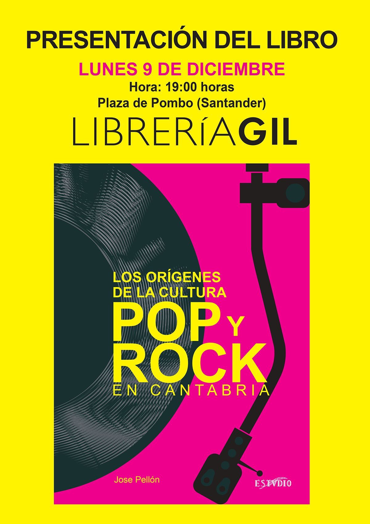 Presentación Libro Los orígenes de la cultura pop y rock en Cantabria