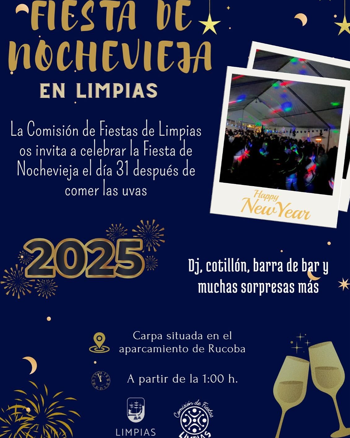 Fiesta Nochevieja Limpias 2024