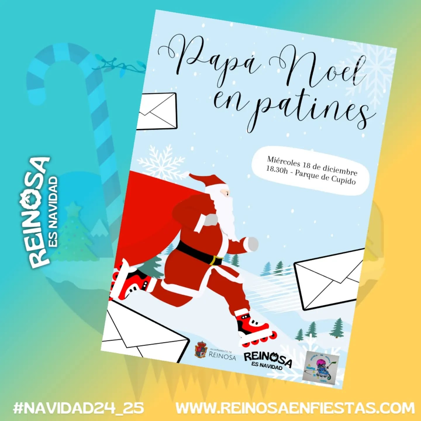 Papa Noel en Patines – Reinosa