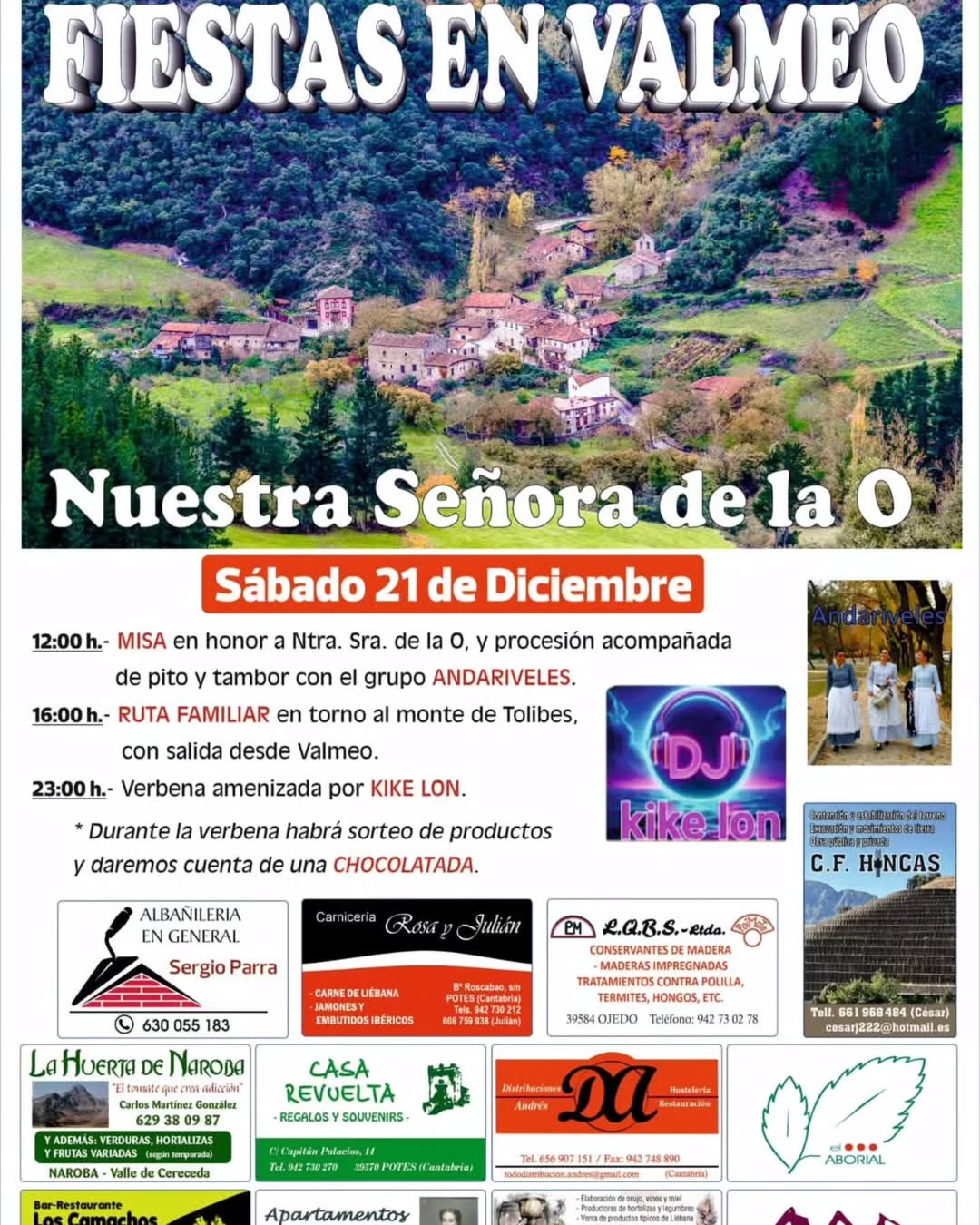 Fiestas en Valmeo – Nuestra Señora de la O 2024