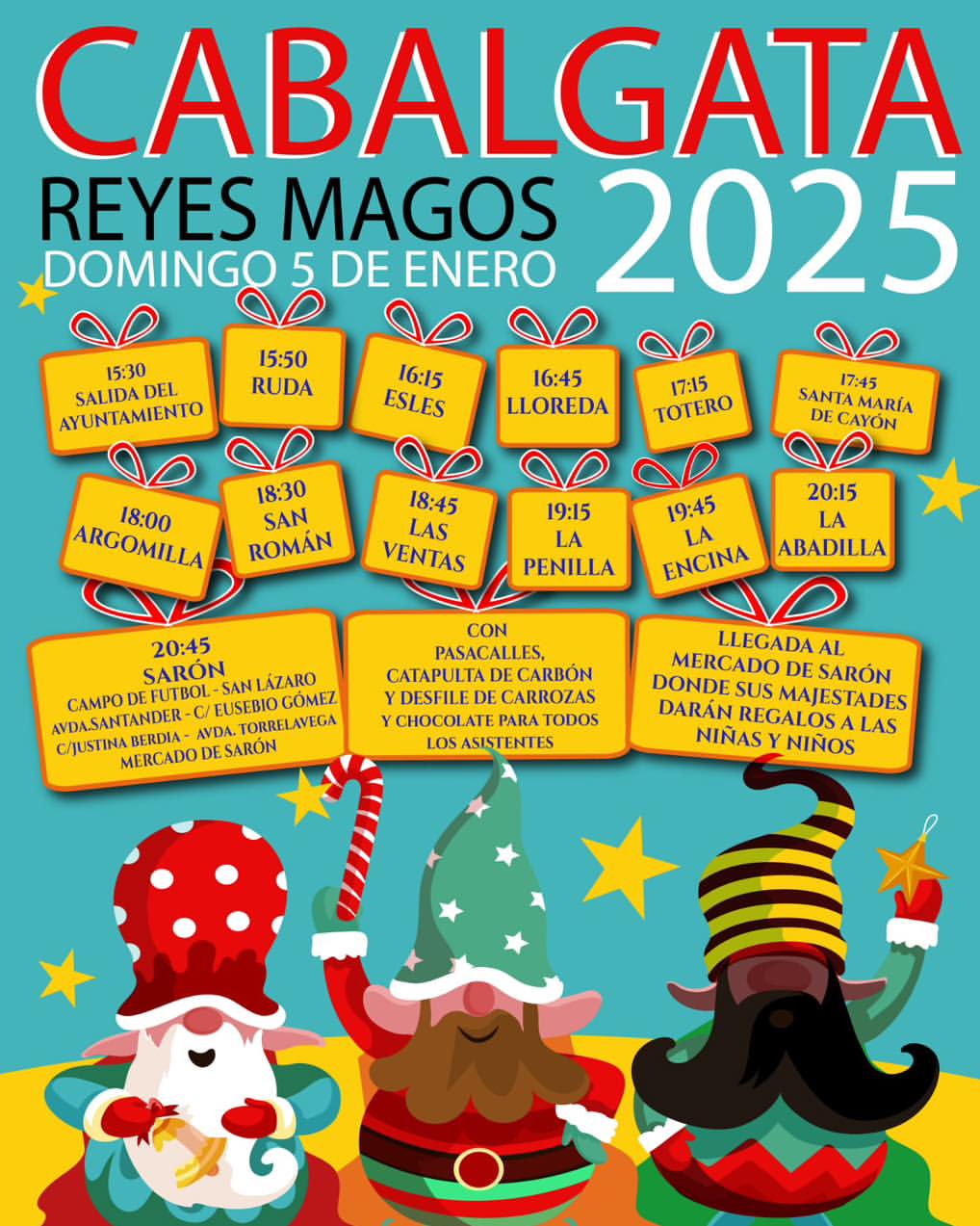 Cabalgata de Reyes Magos Cayón 2025