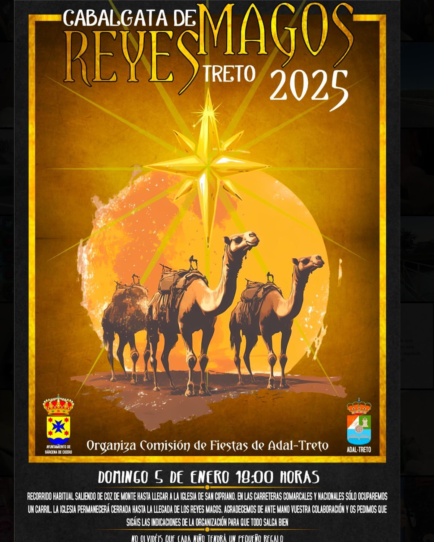 Cabalgata de Los Reyes Magos Treto 2025