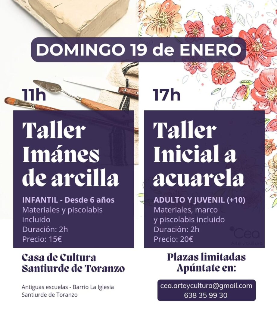 Taller de Imanes – Taller de Acuarela – 19 Enero