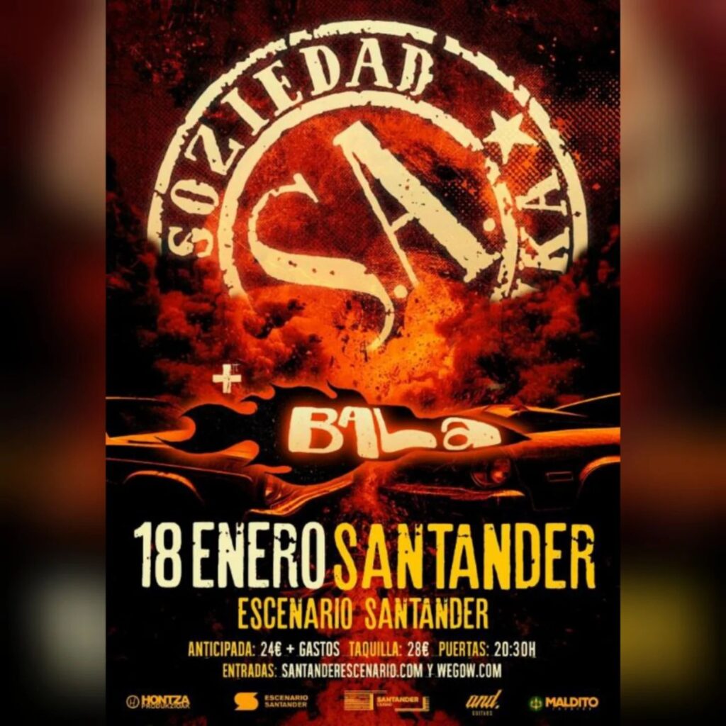 Concierto Soziedad Alkoholica Santander 2025