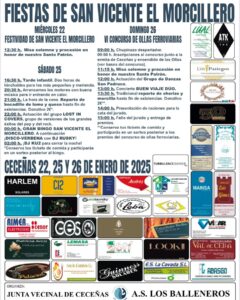Fiesta San Vicente El Morcillero 2025