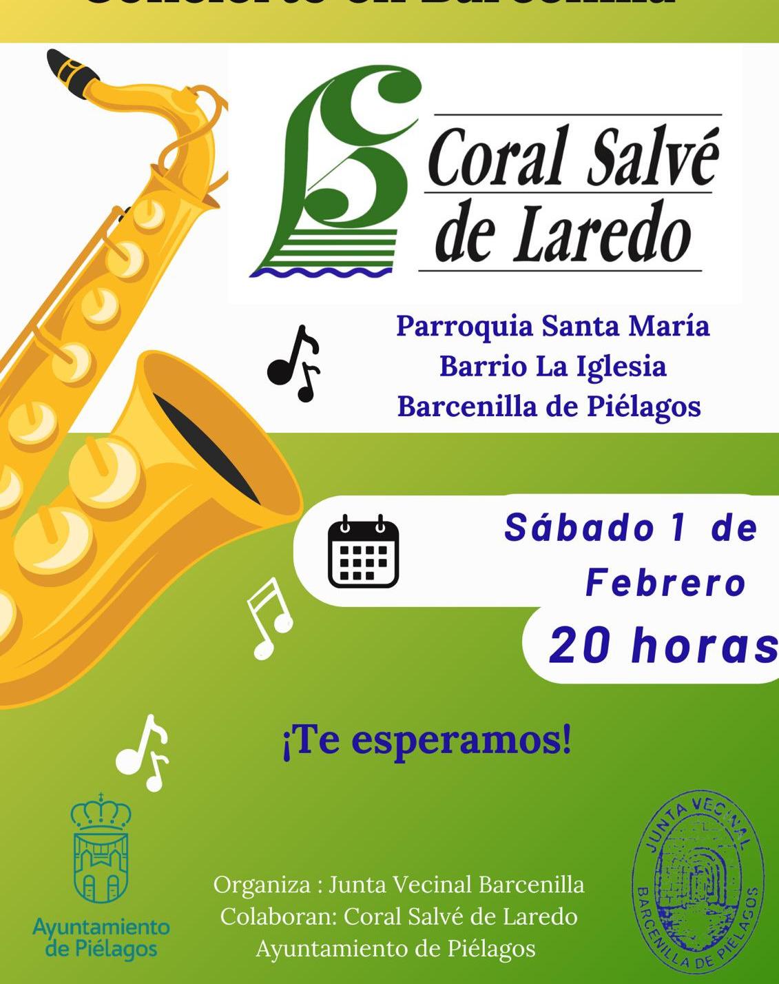 Concierto Coral Salvé de Laredo – 1 Febrero