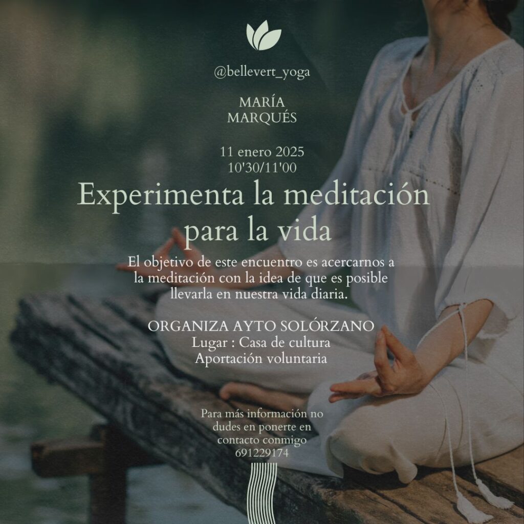 EXPERIMENTA LA MEDITACIÓN PARA LA VIDA