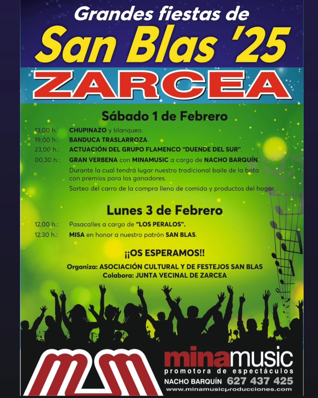 Grandes Fiestas de San Blas Zarcea 2025