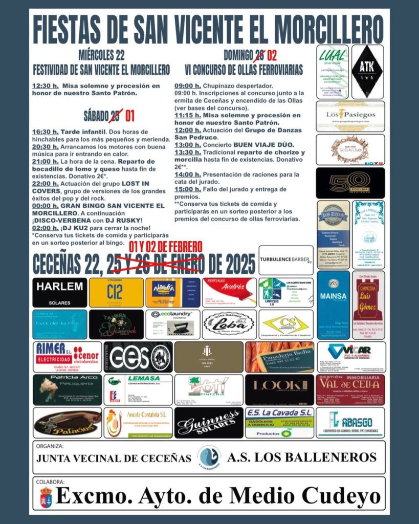 Fiesta San Vicente El Morcillero 2025