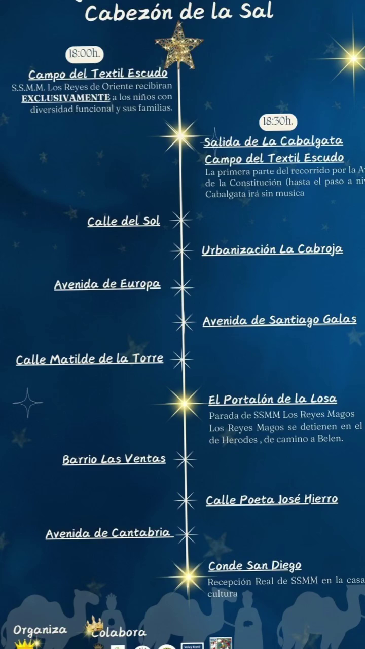 Cabalgata Reyes Magos Cabezón de la Sal 2025