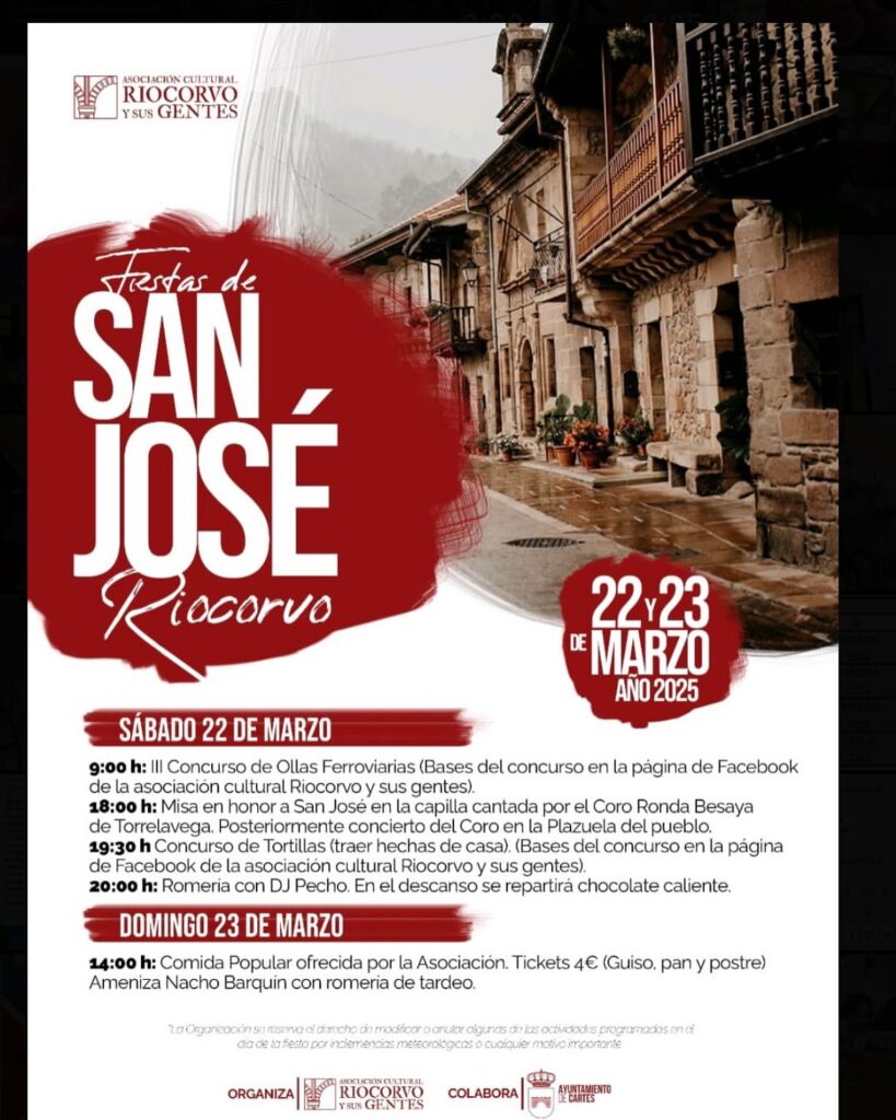 Fiestas de San José Riocorvo 2025