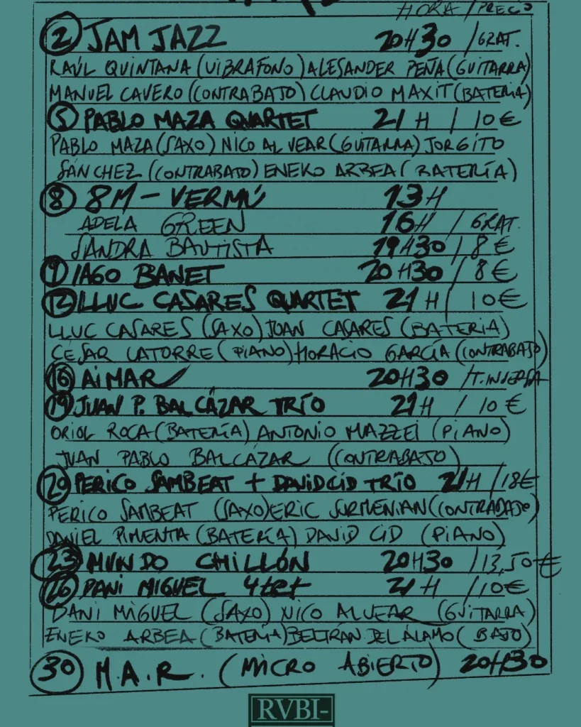 Programación Rvbicon Marzo 2025