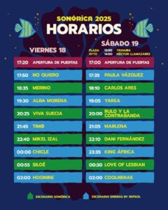 Festival Sonórica 2025 – Cartel, Entradas y Horarios