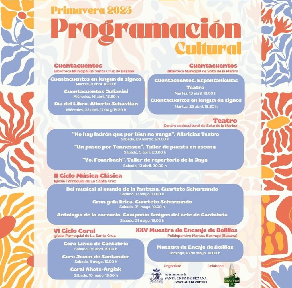 Programa Cultural de Primavera Santa Cruz de Bezana 2025