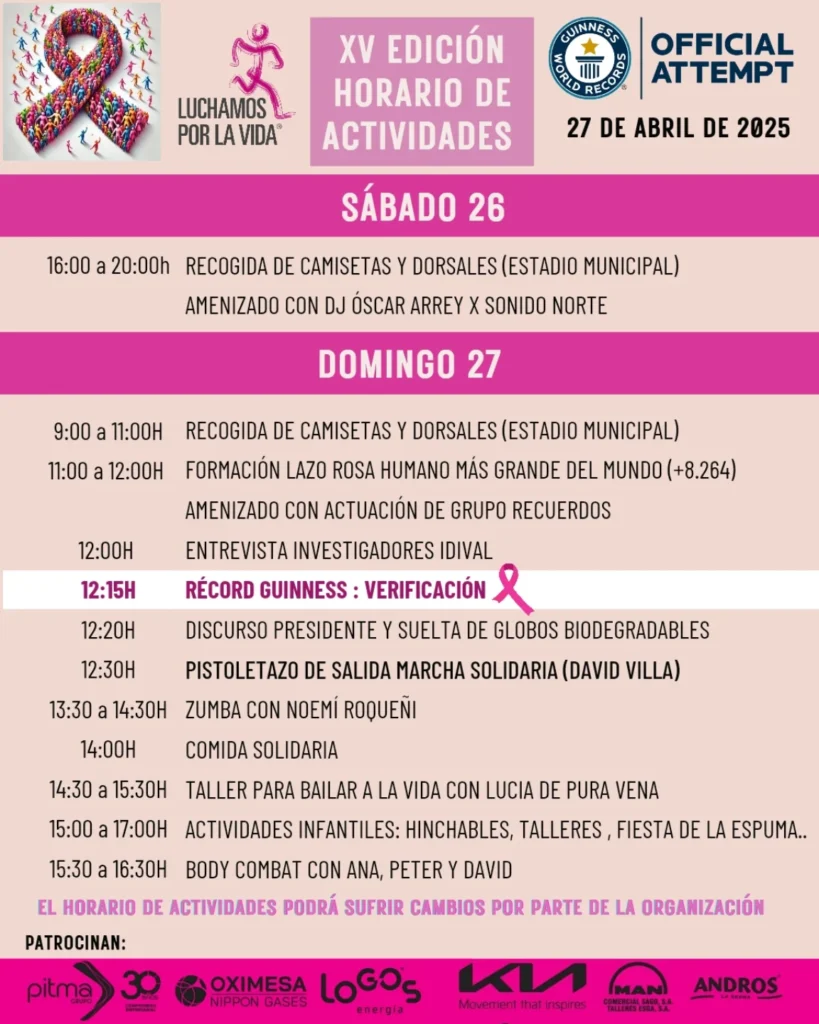 XV Edición Luchamos por la Vida 2025