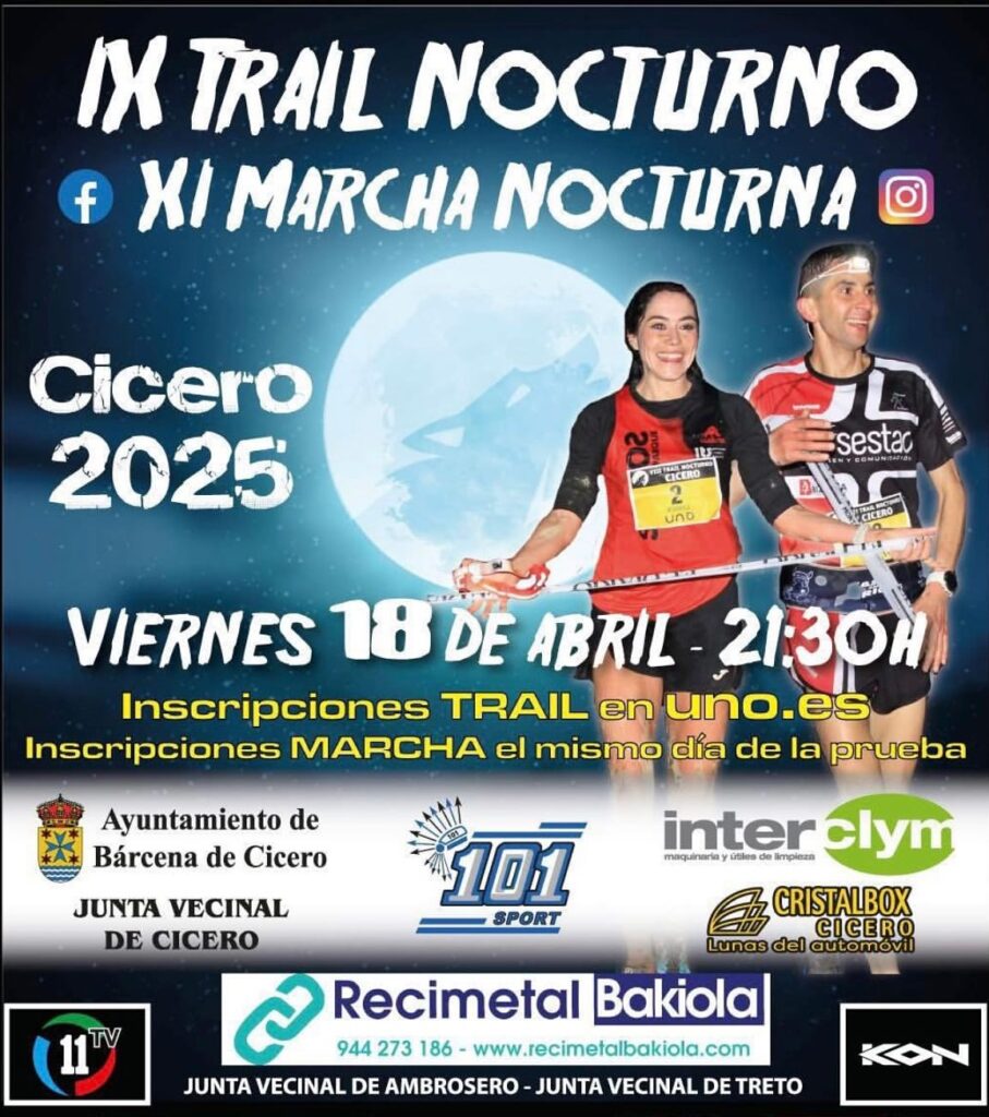 IX Trail Nocturno – IX Marcha Nocturna Cicero 2025