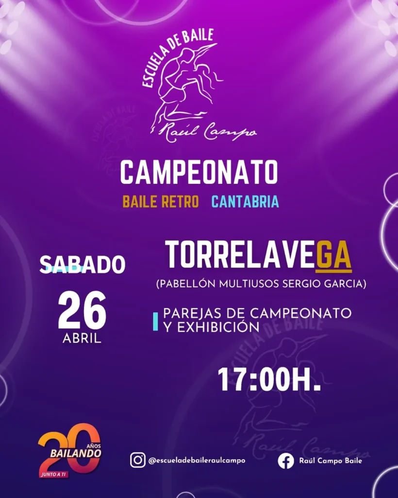 Campeonato Baile Retro Cantabria 2025