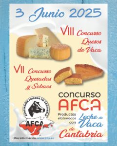 CONCURSO AFCA DE PRODUCTOS ELABORADOS CON LECHE DE VACA DE CANTABRIA 2025