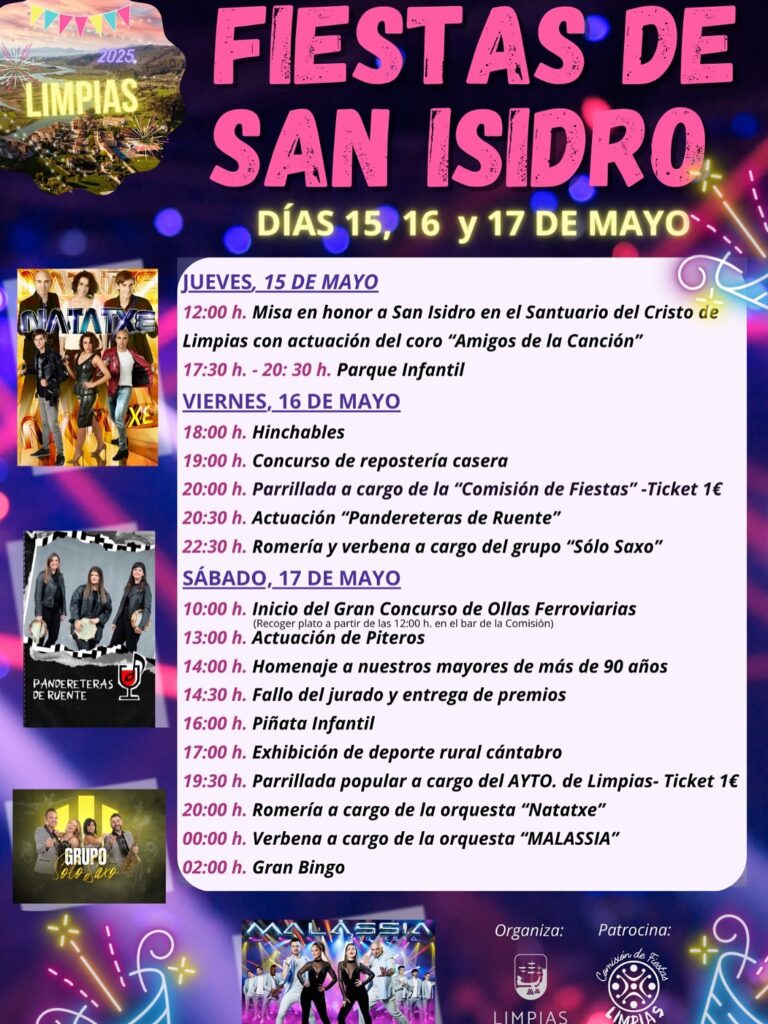 Fiestas de San Isidro Limpias 2025