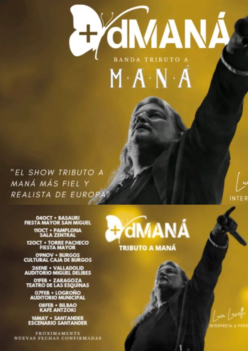 +dMANÁ Banda tributo a MANÁ en Europa