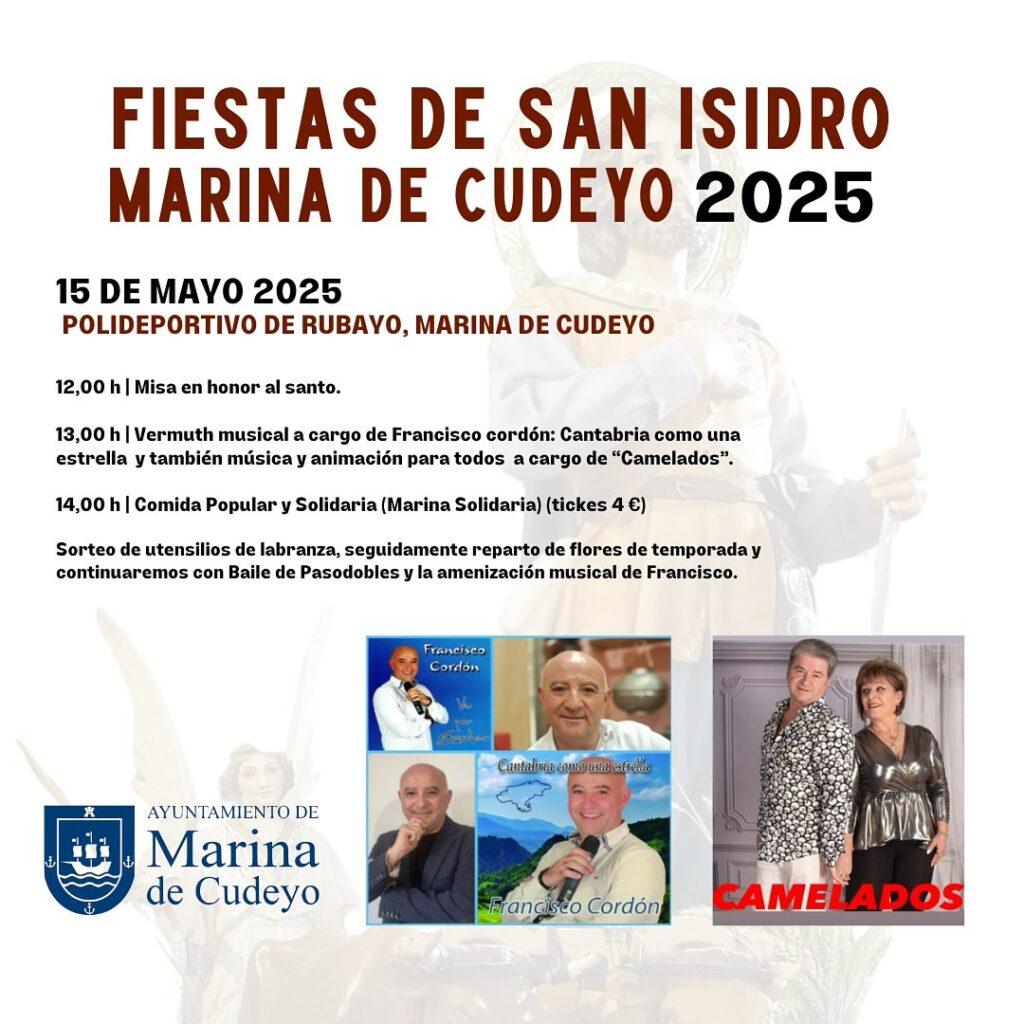 Fiestas San Isidro 2025 en Marina de Cudeyo