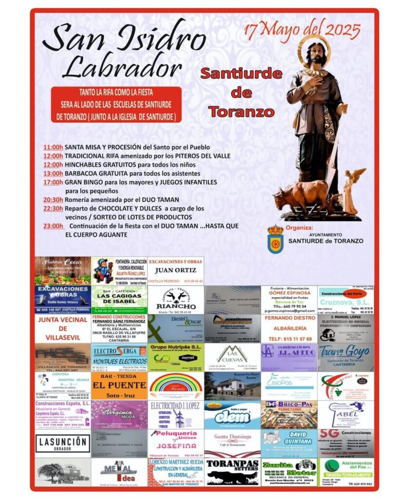 San Isidro Labrador Santiurde de Toranzo 2025