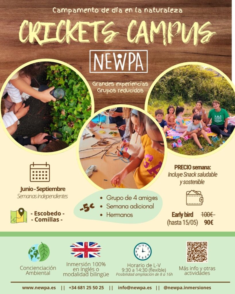 Summer Camps – Campamentos de verano 100% inglés en la naturaleza