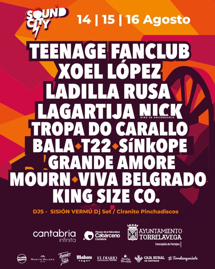 Torrelavega Soundcity 2025 – Cartel Horarios Información
