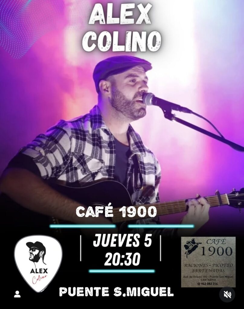Concierto de Alex Colino en Café 1900