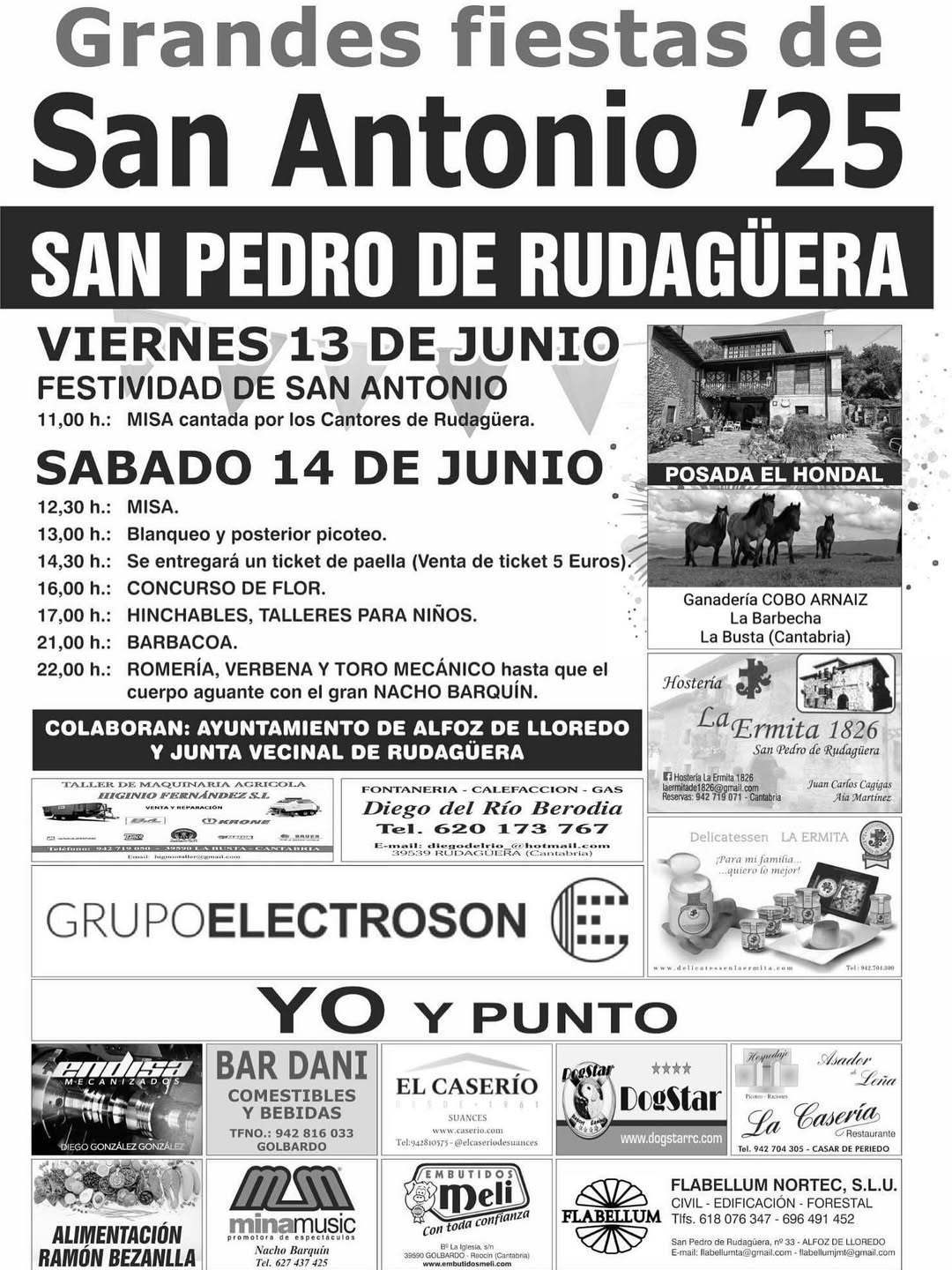 Fiestas de San Antonio San Pedro de Rudagüera 2025