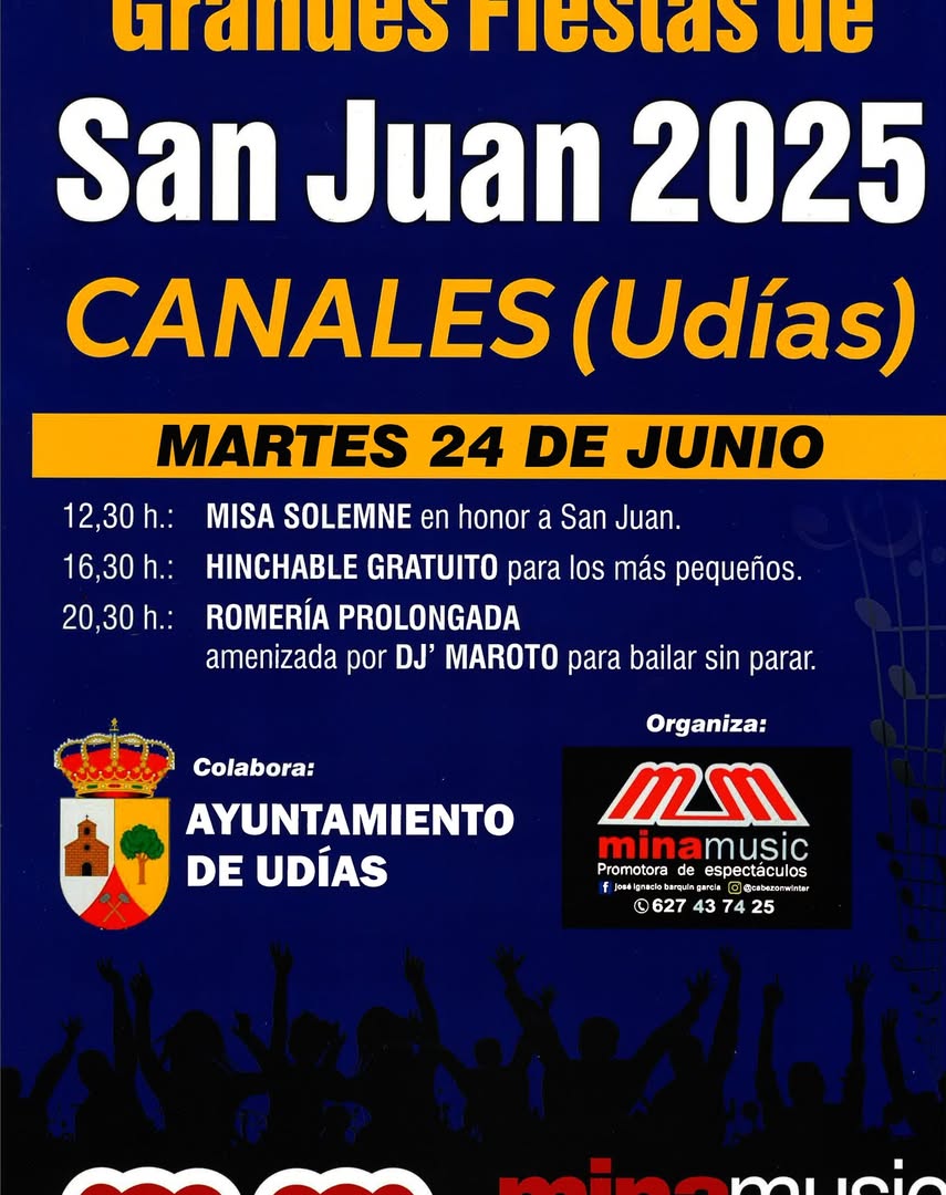 Grandes Fiestas de San Juan Udías 2025