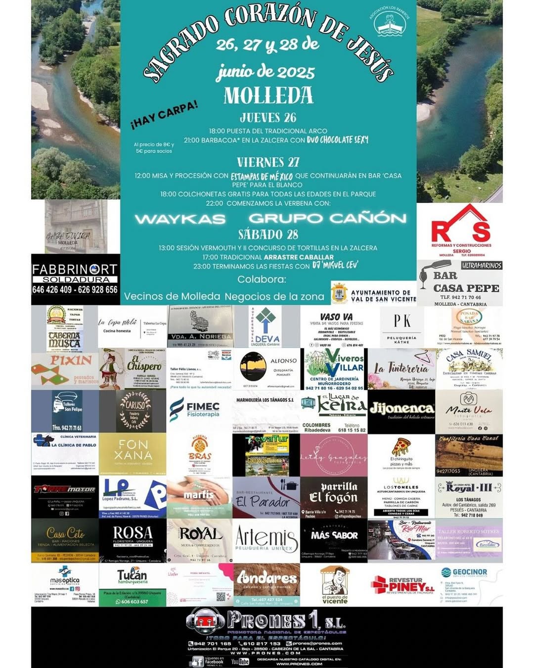 Fiestas Sagrado Corazón de Jesús Molleda 2025