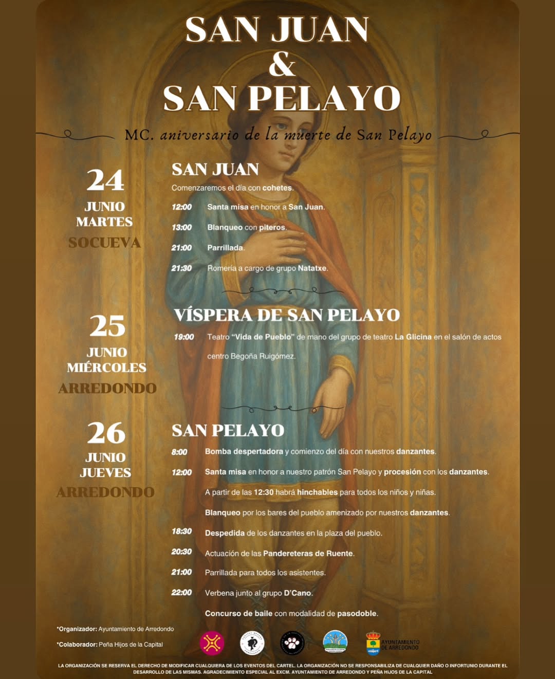 Fiestas de San Juan y San Pelayo Arredondo 2025