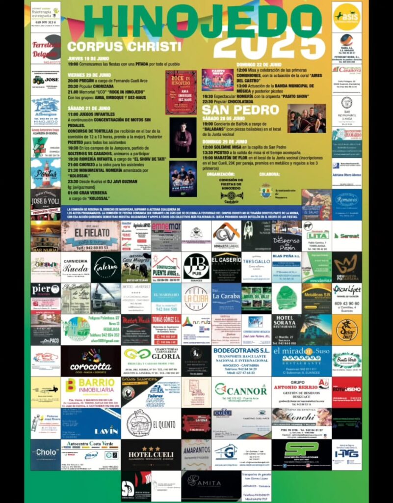 Fiestas del Corpus Christi Hinojedo 2025