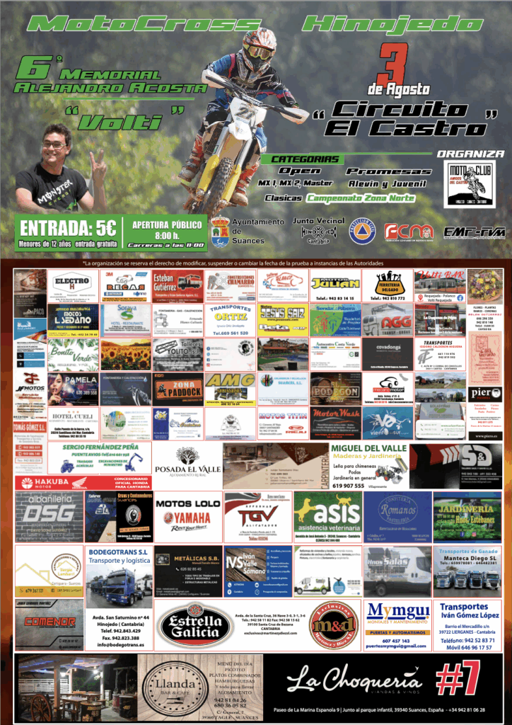 MotoCross Hinojedo 3 Agosto