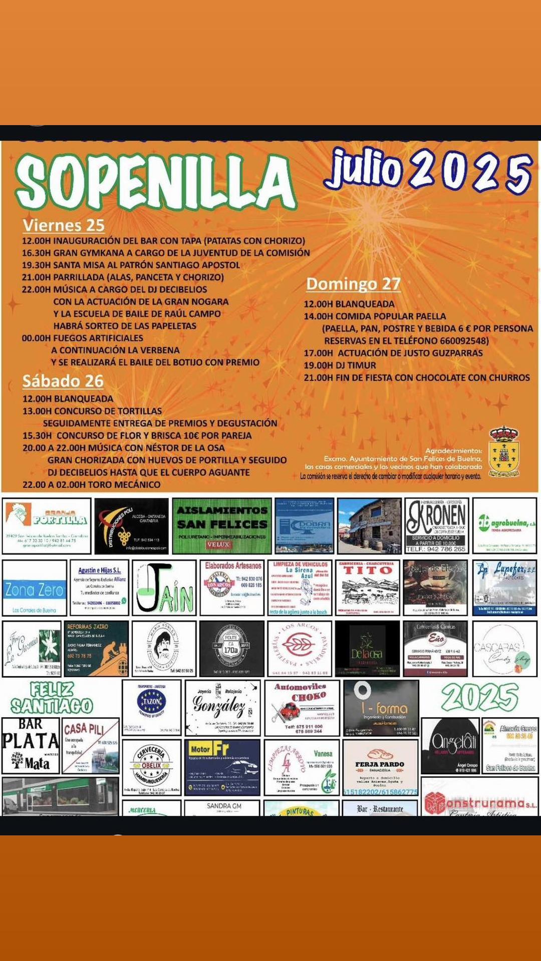 Fiestas Sopenilla 2025