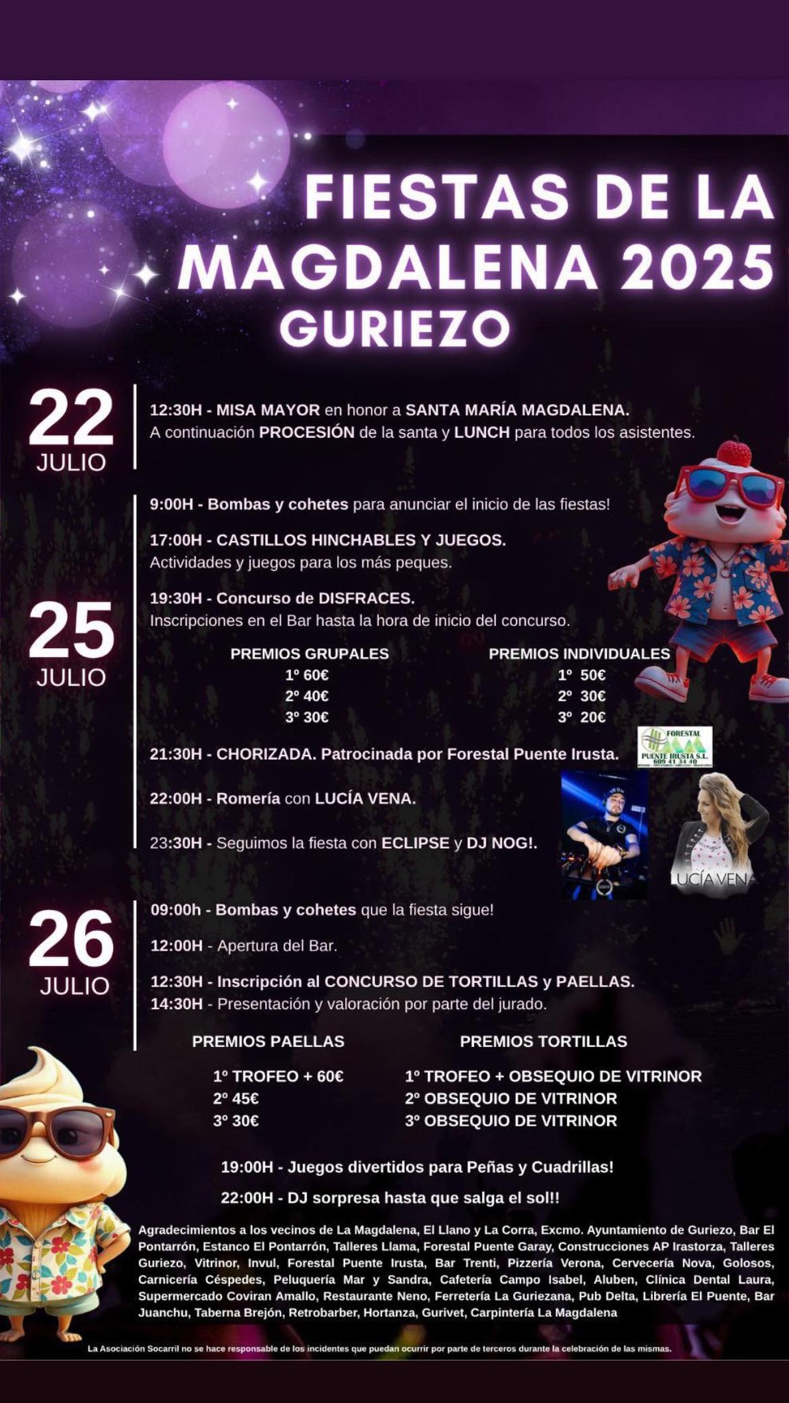 Fiestas de la Magdalena Guriezo 2025