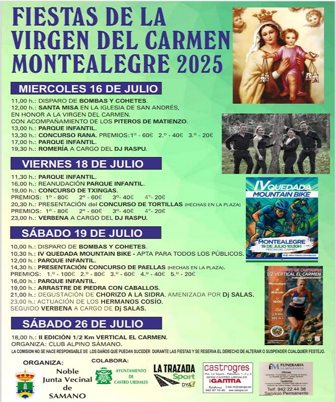 Fiestas del Carmen MonteAlegre 2025