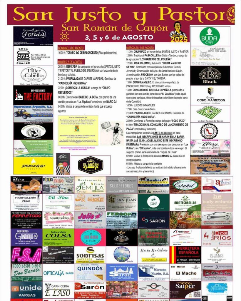 San Justo y Pastor San Román de Cayón 2025