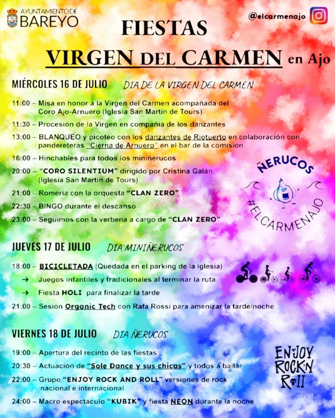 Fiestas Virgen del Carmen Ajo 2025