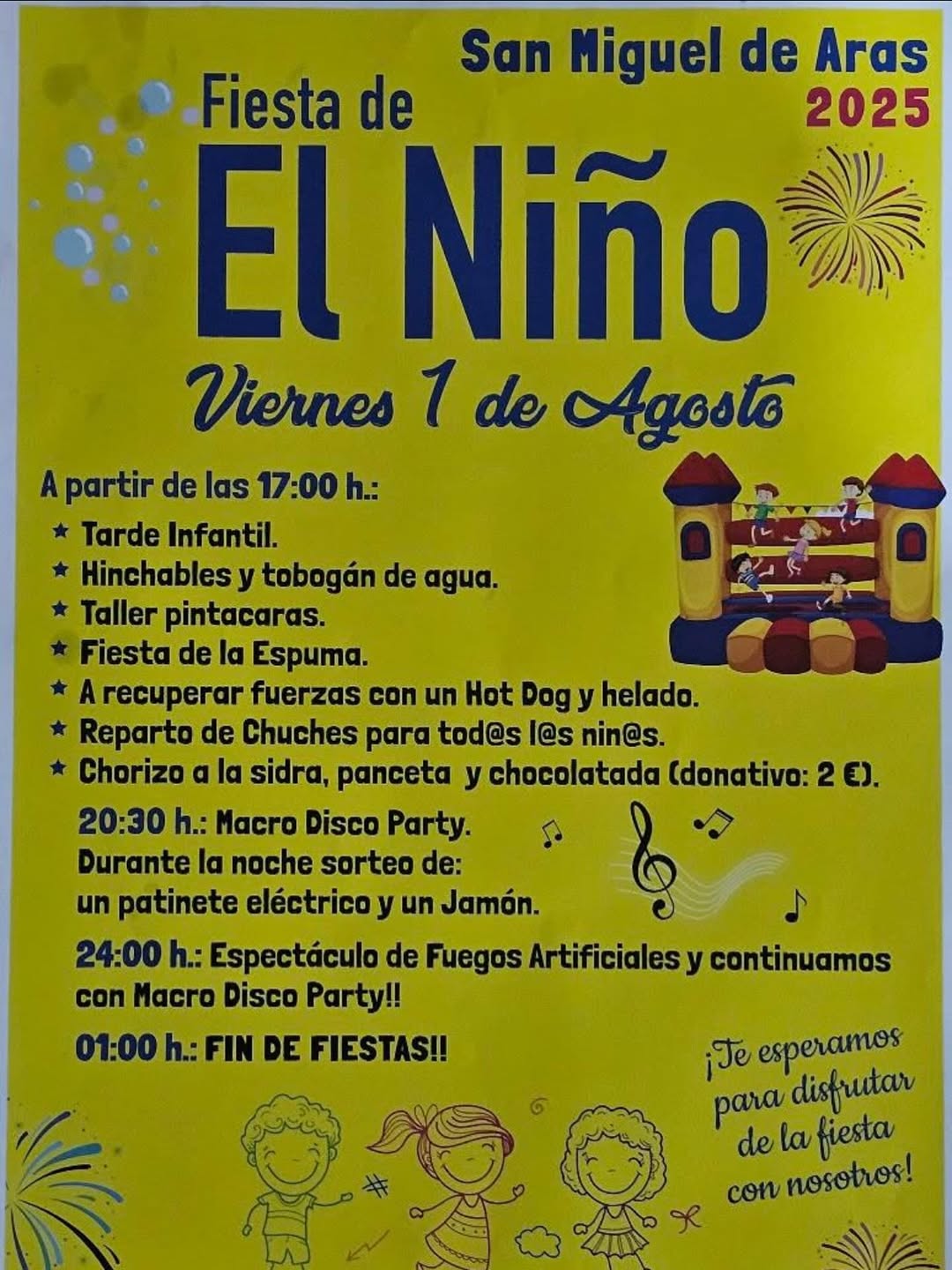 Fiesta del Niño San Migues de Aras 2025