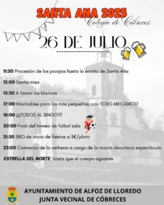 Fiestas de Santa Ana Cóbreces 2025