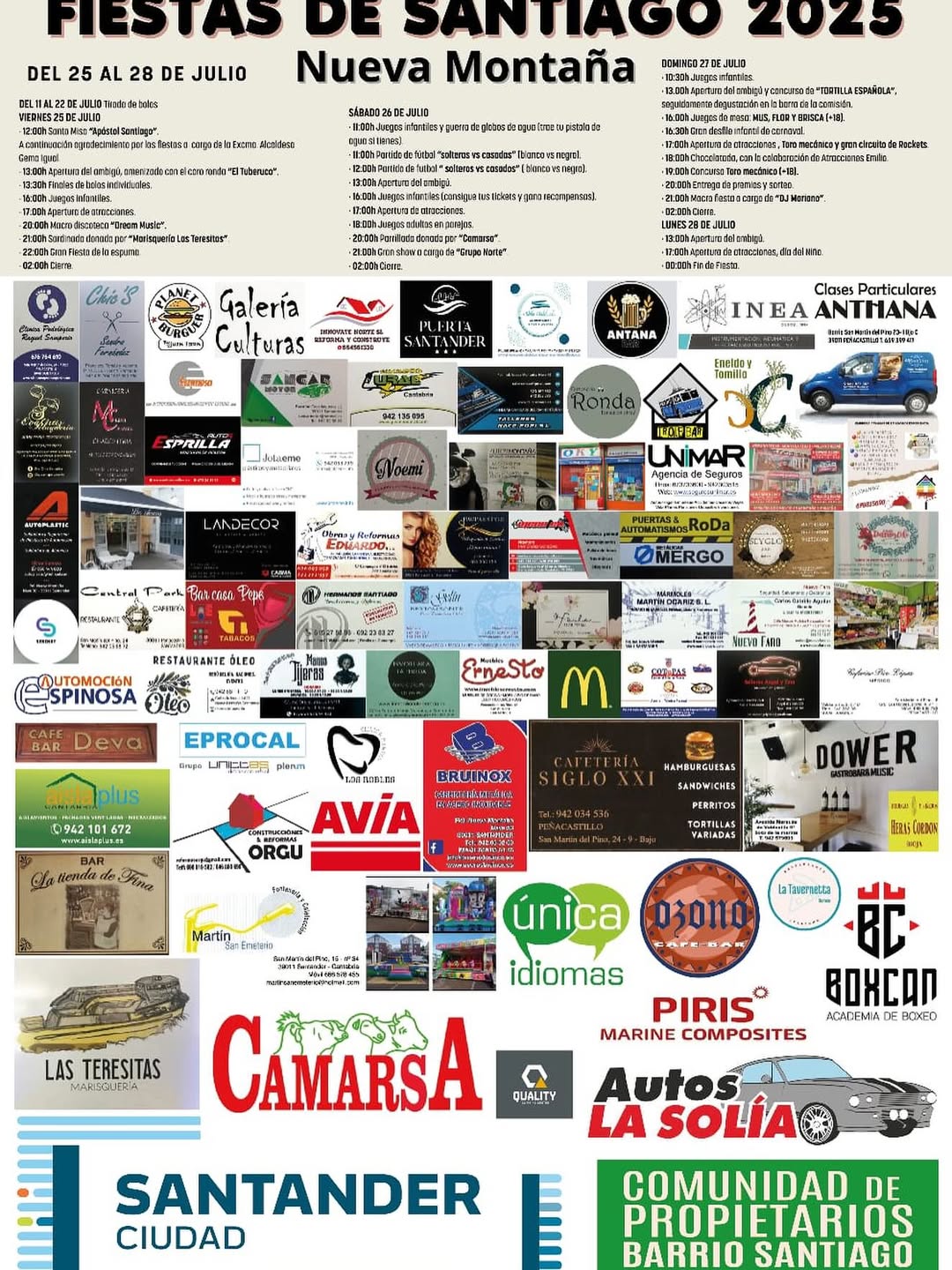 Fiestas de Santiago Nueva Montaña 2025