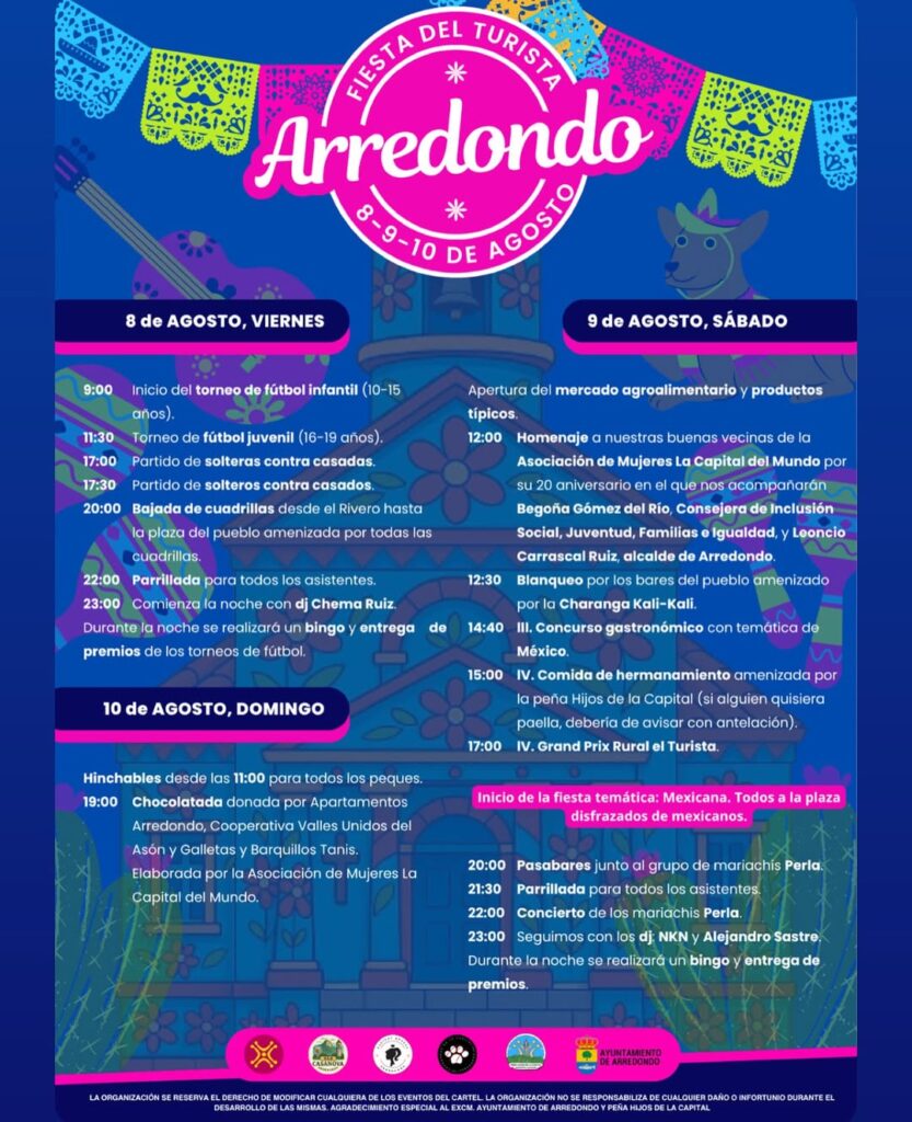 Fiesta del Turista Arredondo 2025