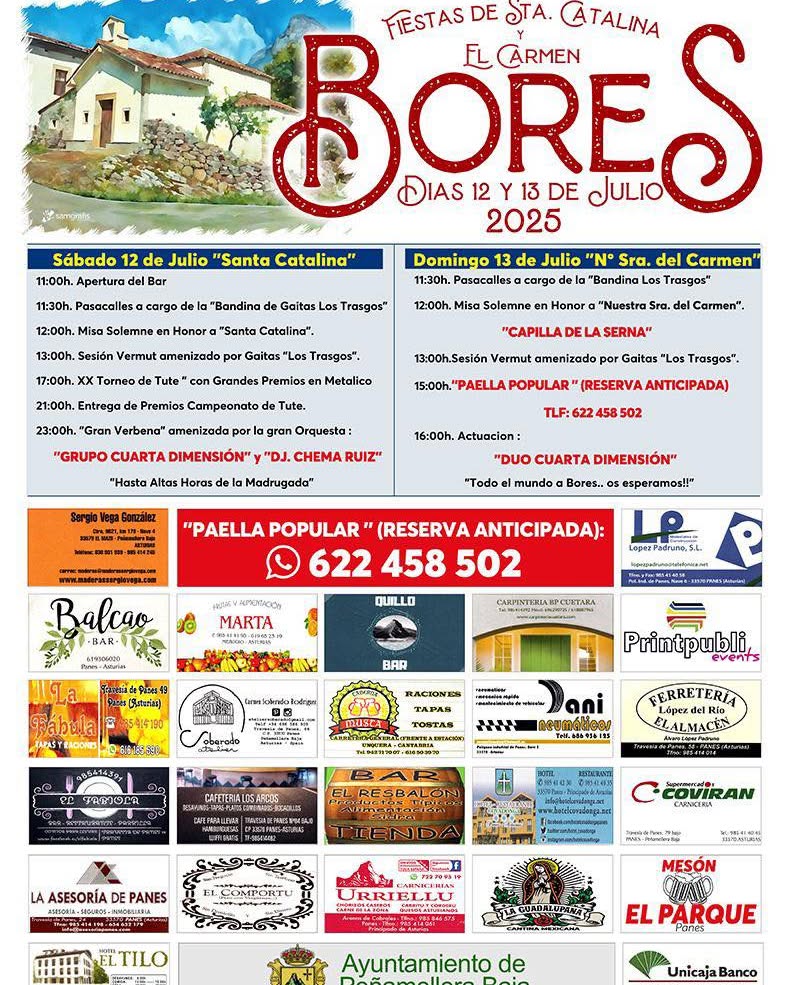Fiestas de Bores Santa Catalina y el Carmen 2025