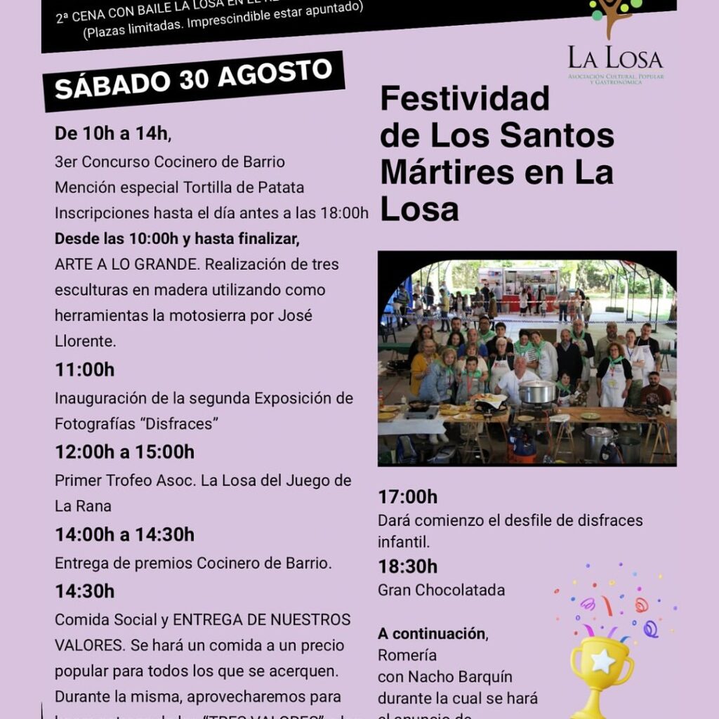 Festividad Santos Mártires La Losa 2025