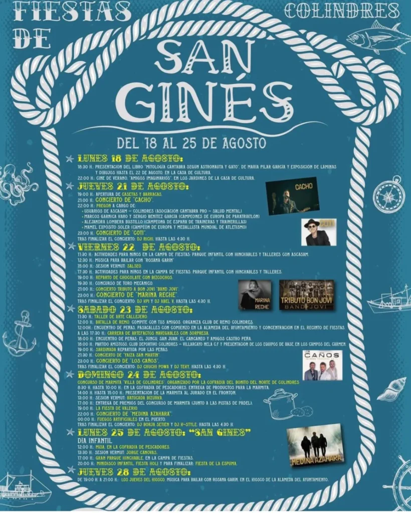 Fiestas de San Ginés Colindres 2025