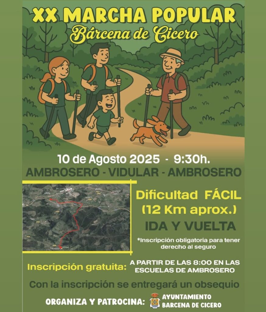 XX Marcha Popular Bárcena de Cicero 2025