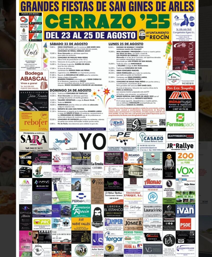 Fiestas de San Ginés de Arles Cerrazo 2025